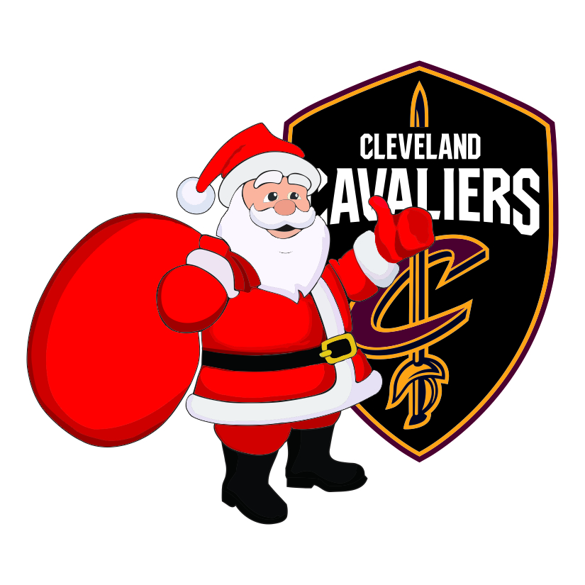 Cleveland Cavaliers Santa Claus Logo iron on paper